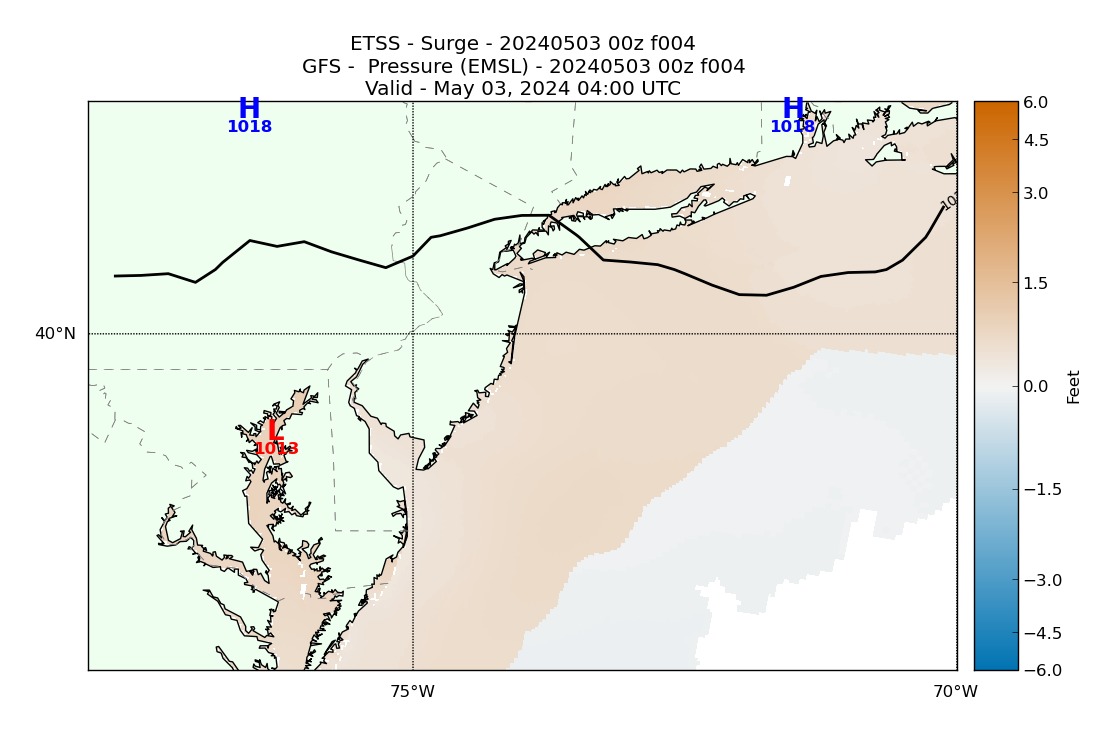 ETSS 4 Hour Storm Surge image (ft)