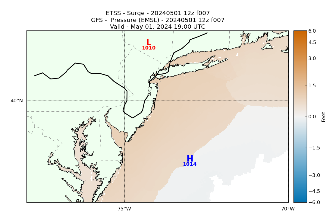 ETSS 7 Hour Storm Surge image (ft)