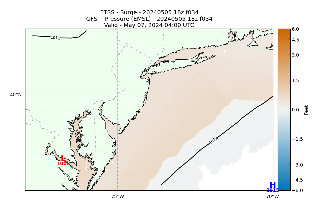 ETSS 34 Hour Storm Surge image (ft)