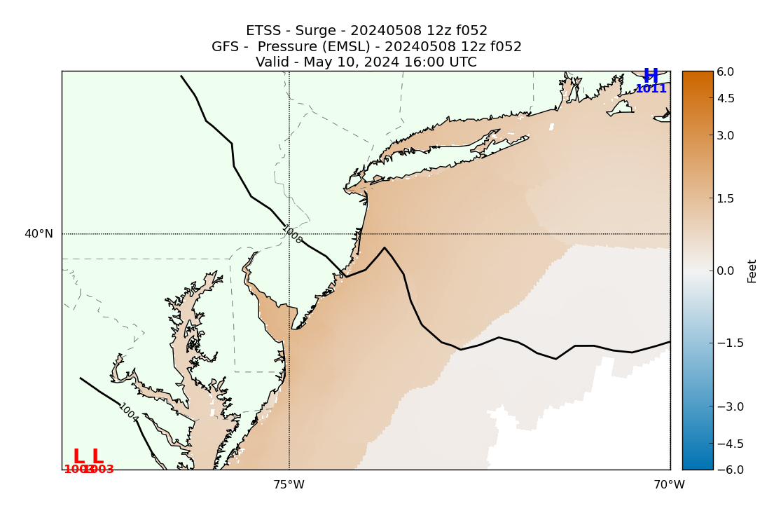 ETSS 52 Hour Storm Surge image (ft)