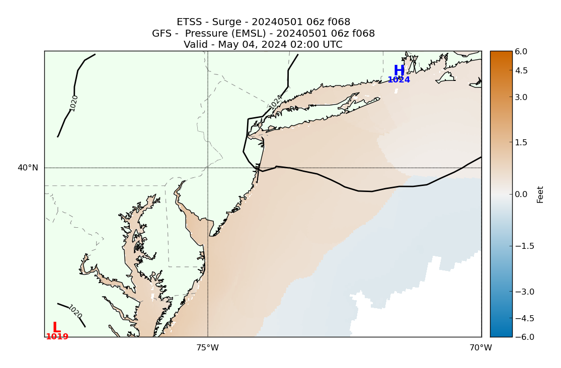 ETSS 68 Hour Storm Surge image (ft)