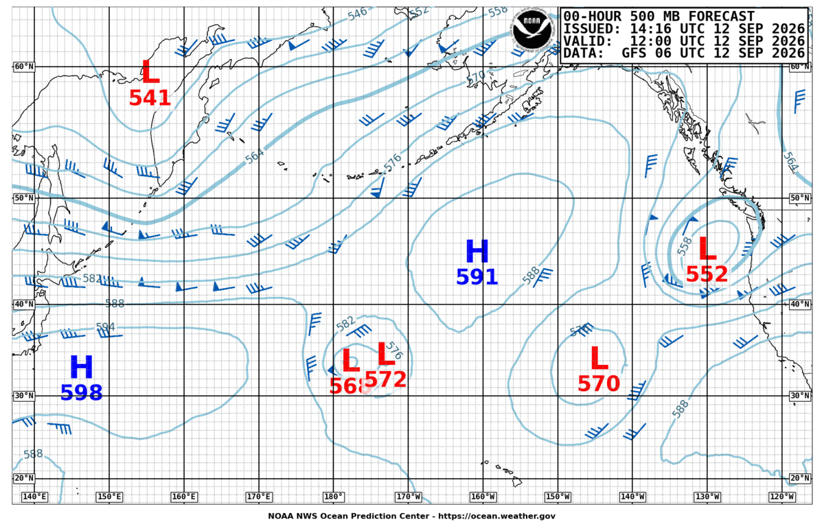 North Pacific 500 MB Analysis