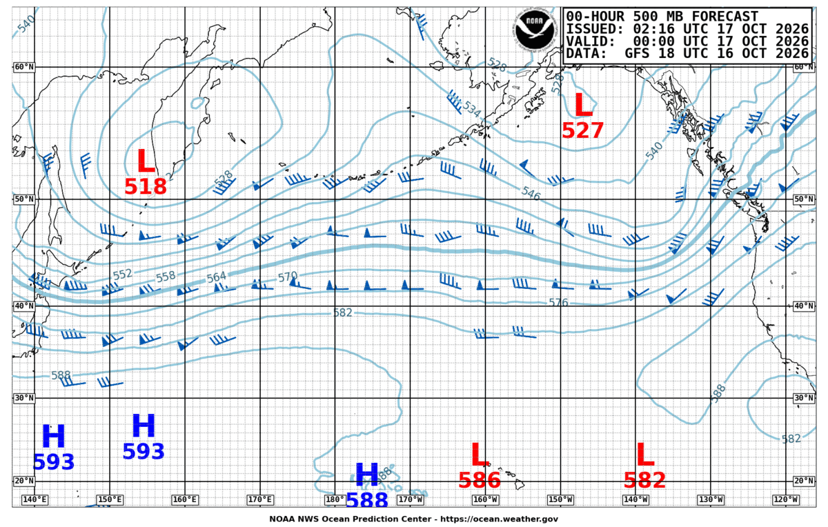 North Pacific 500 MB Analysis