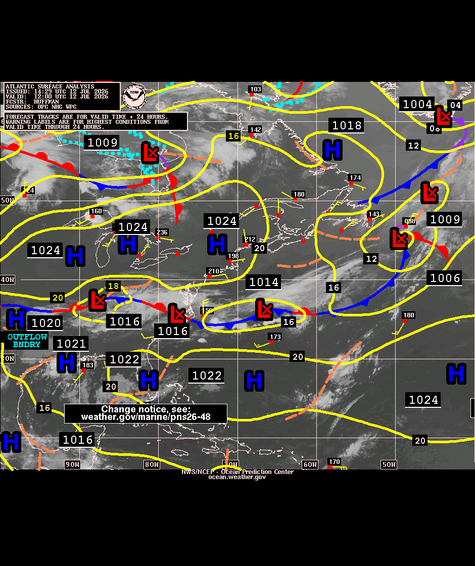 West Atlantic Surface Analysis with Satellite Imagery