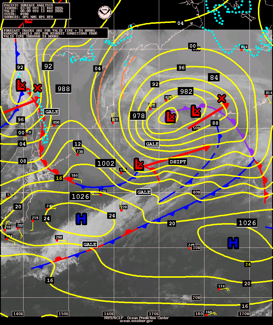 West Pacific Surface Analysis with Satellite Imagery