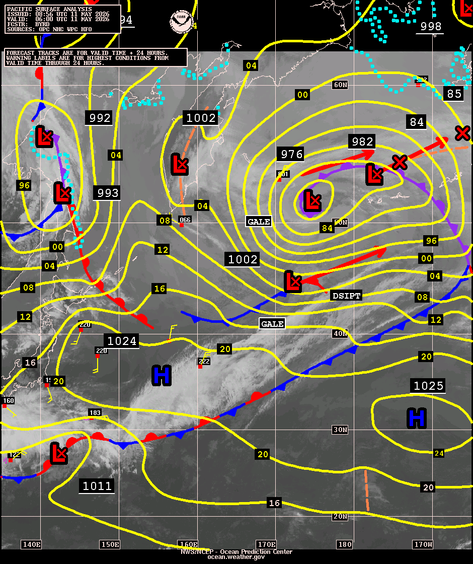 West Pacific Surface Analysis with Satellite Imagery