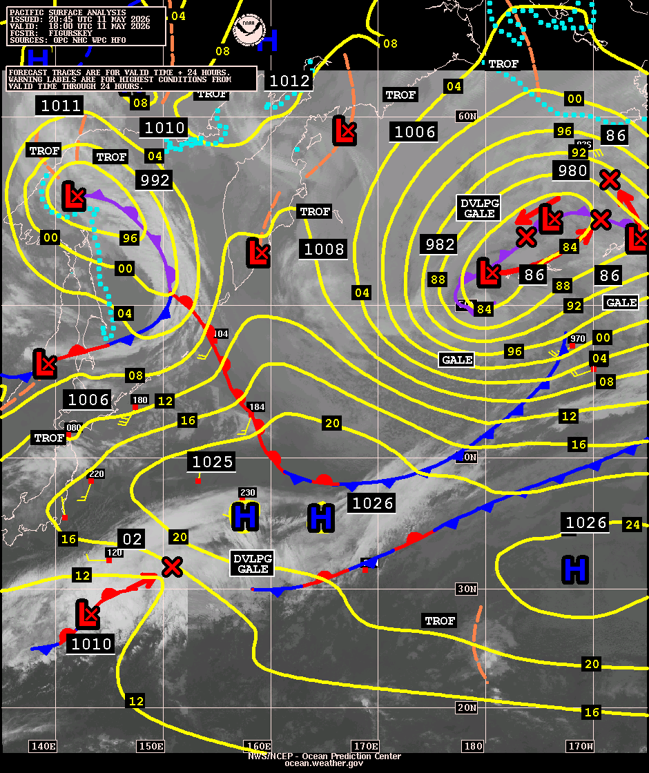 West Pacific Surface Analysis with Satellite Imagery