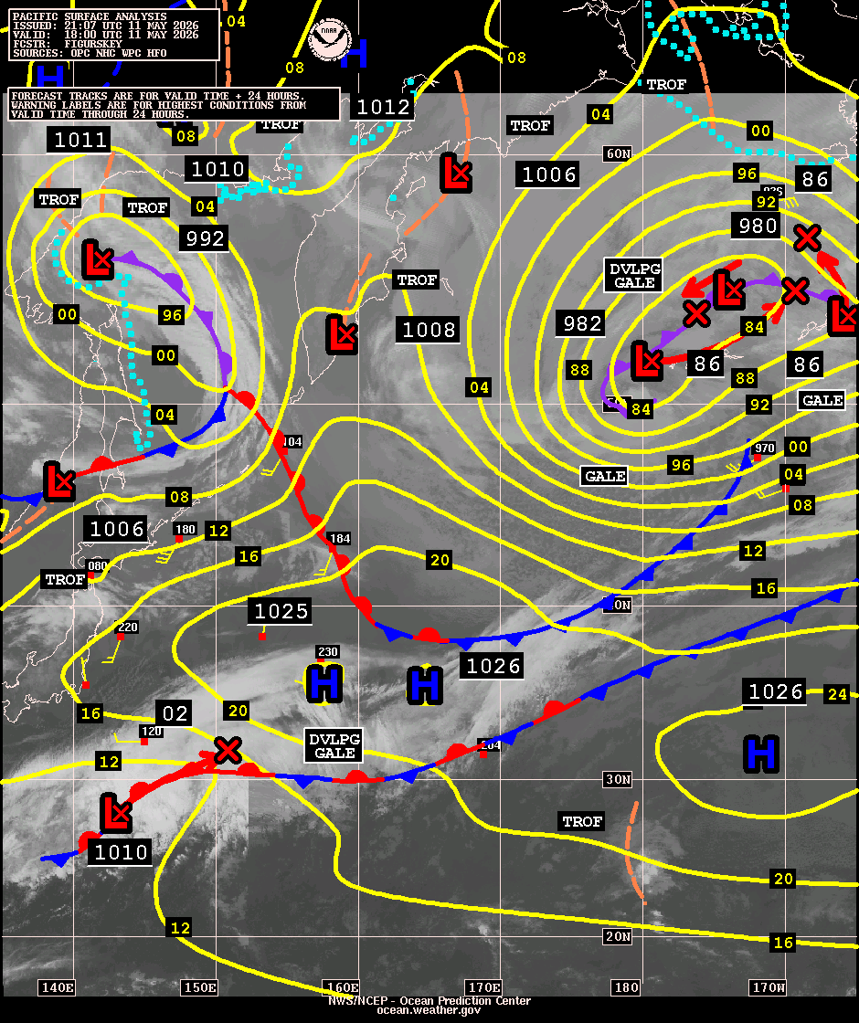 West Pacific Surface Analysis with Satellite Imagery
