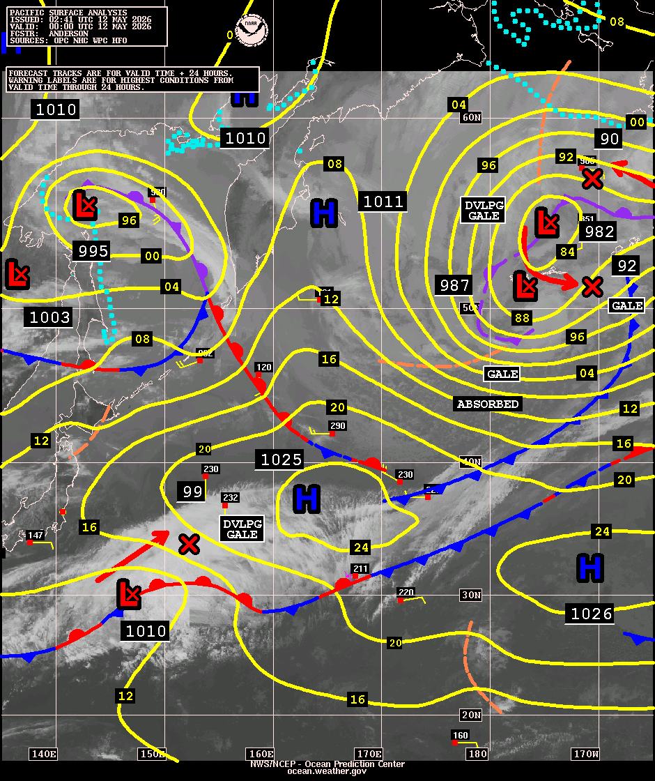 West Pacific Surface Analysis with Satellite Imagery