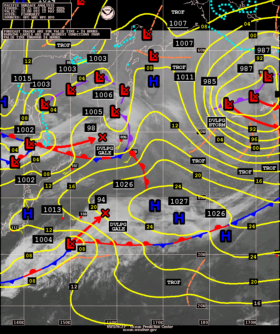 West Pacific Surface Analysis with Satellite Imagery