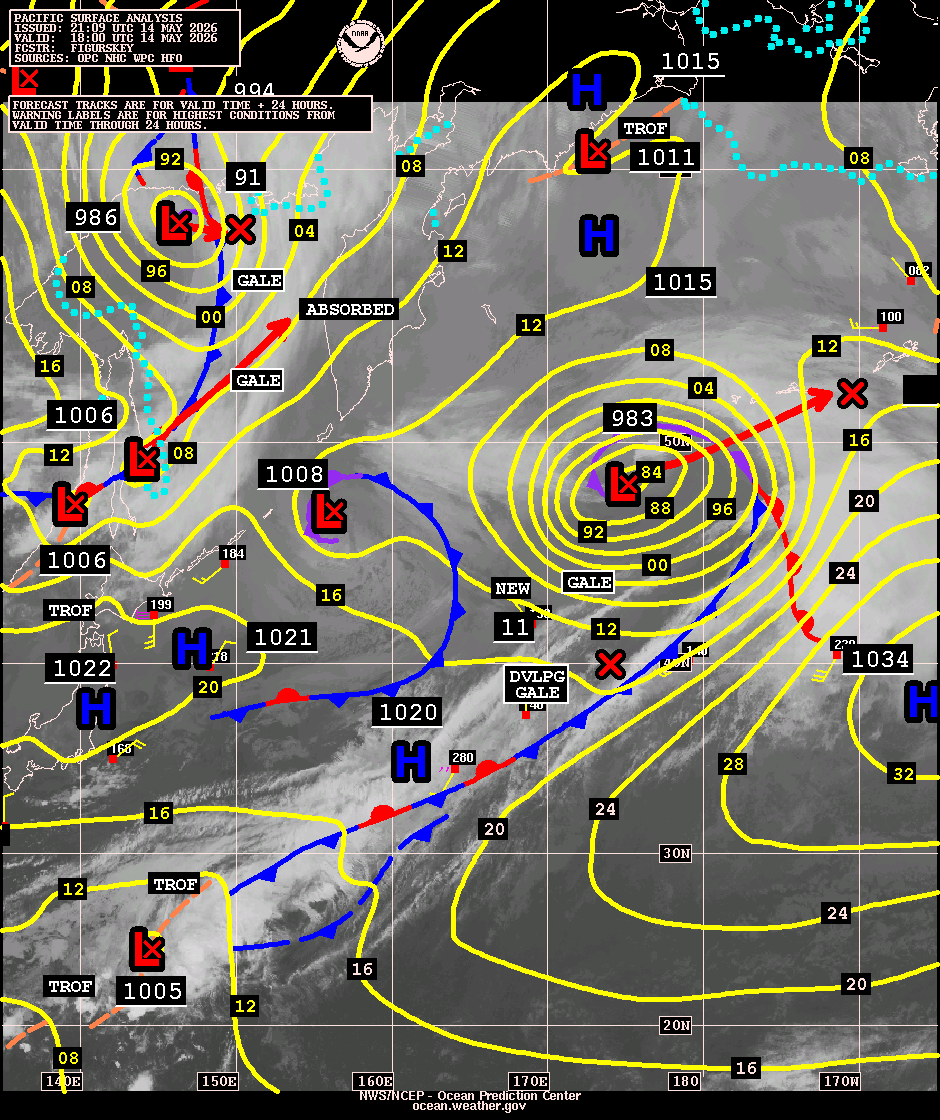 West Pacific Surface Analysis with Satellite Imagery