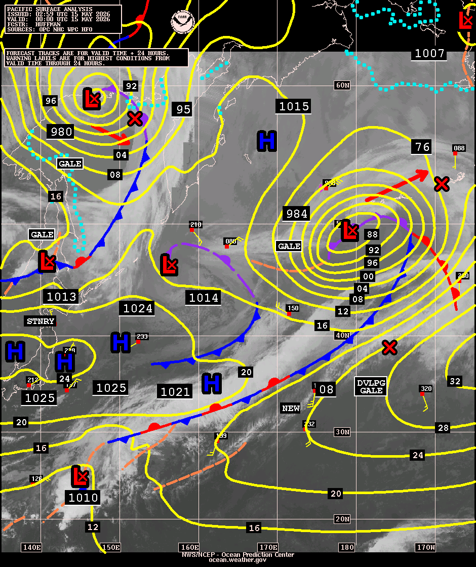 West Pacific Surface Analysis with Satellite Imagery