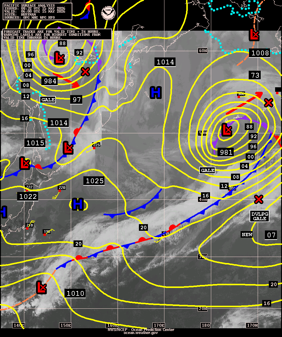 West Pacific Surface Analysis with Satellite Imagery