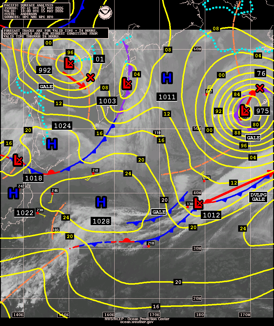 West Pacific Surface Analysis with Satellite Imagery