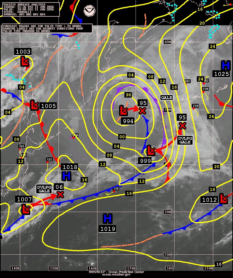 West Pacific Surface Analysis with Satellite Imagery