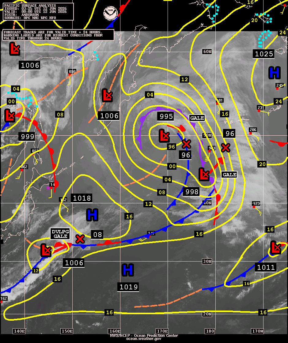 West Pacific Surface Analysis with Satellite Imagery