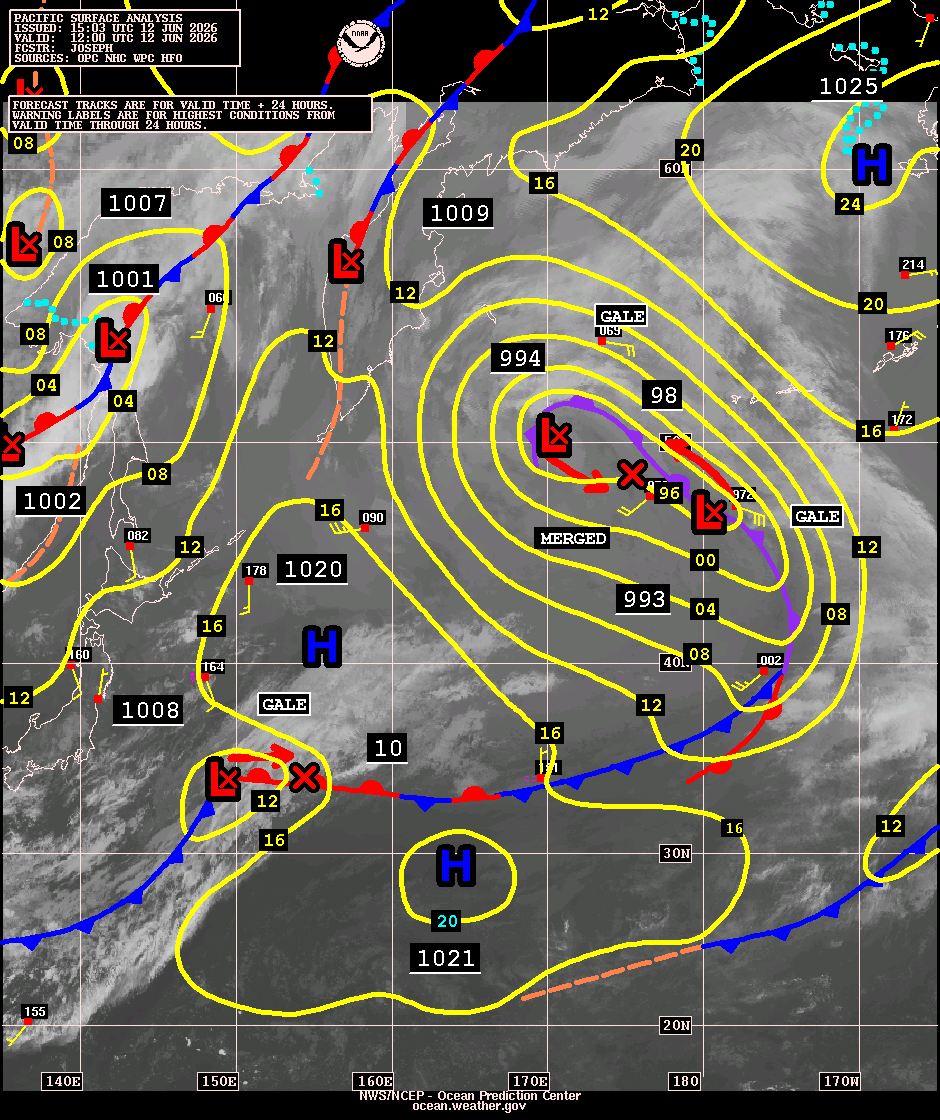 West Pacific Surface Analysis with Satellite Imagery