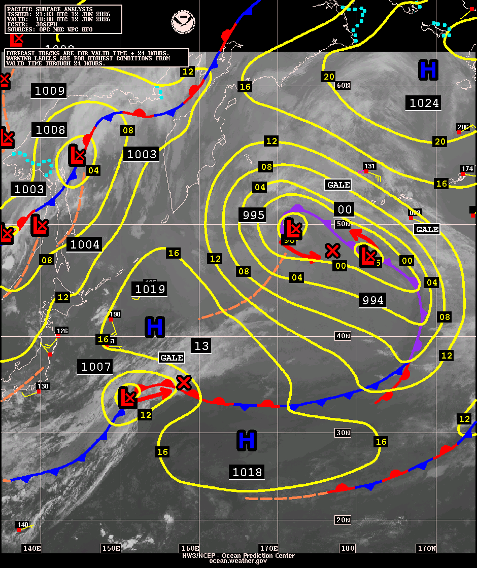 West Pacific Surface Analysis with Satellite Imagery