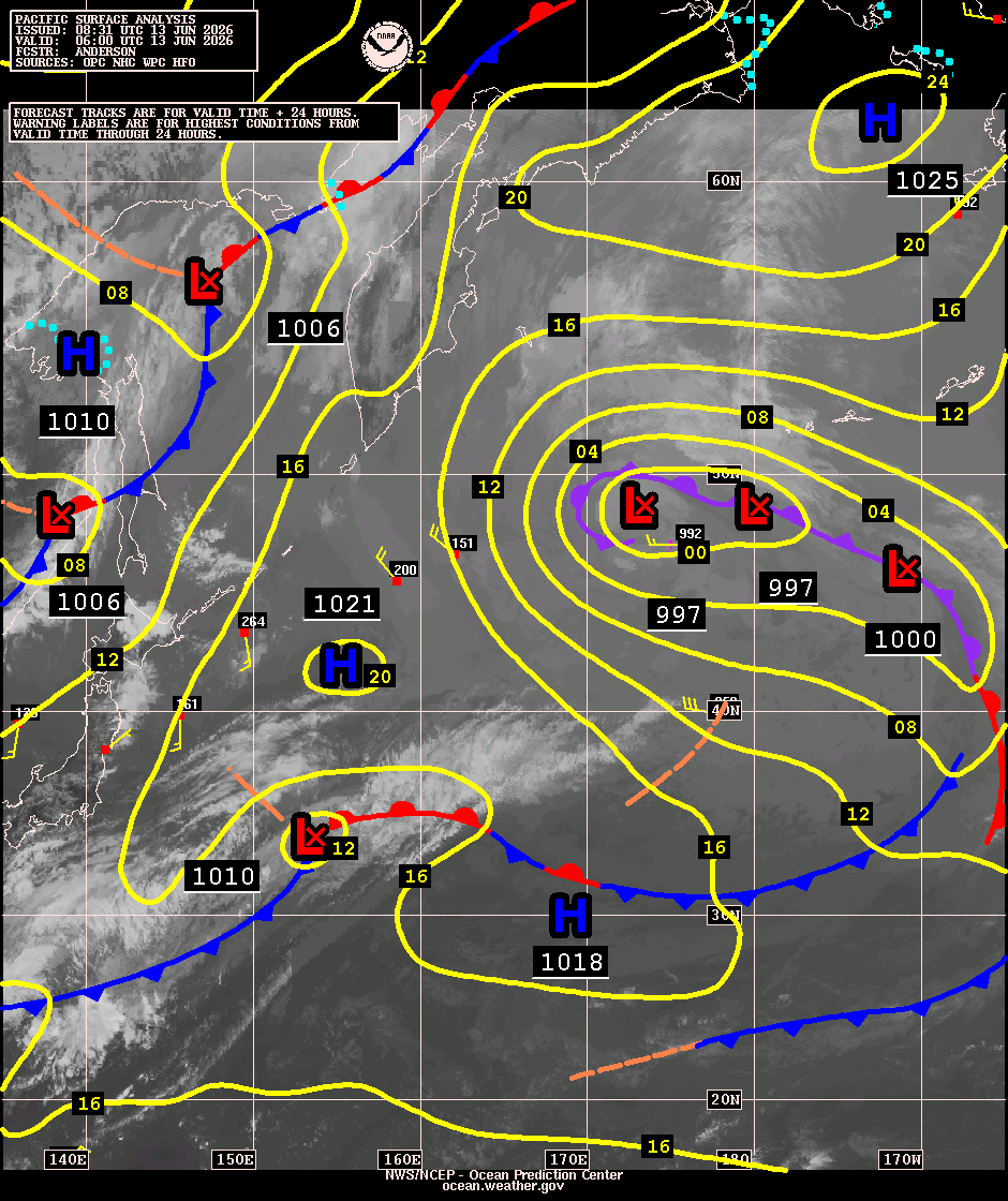West Pacific Surface Analysis with Satellite Imagery