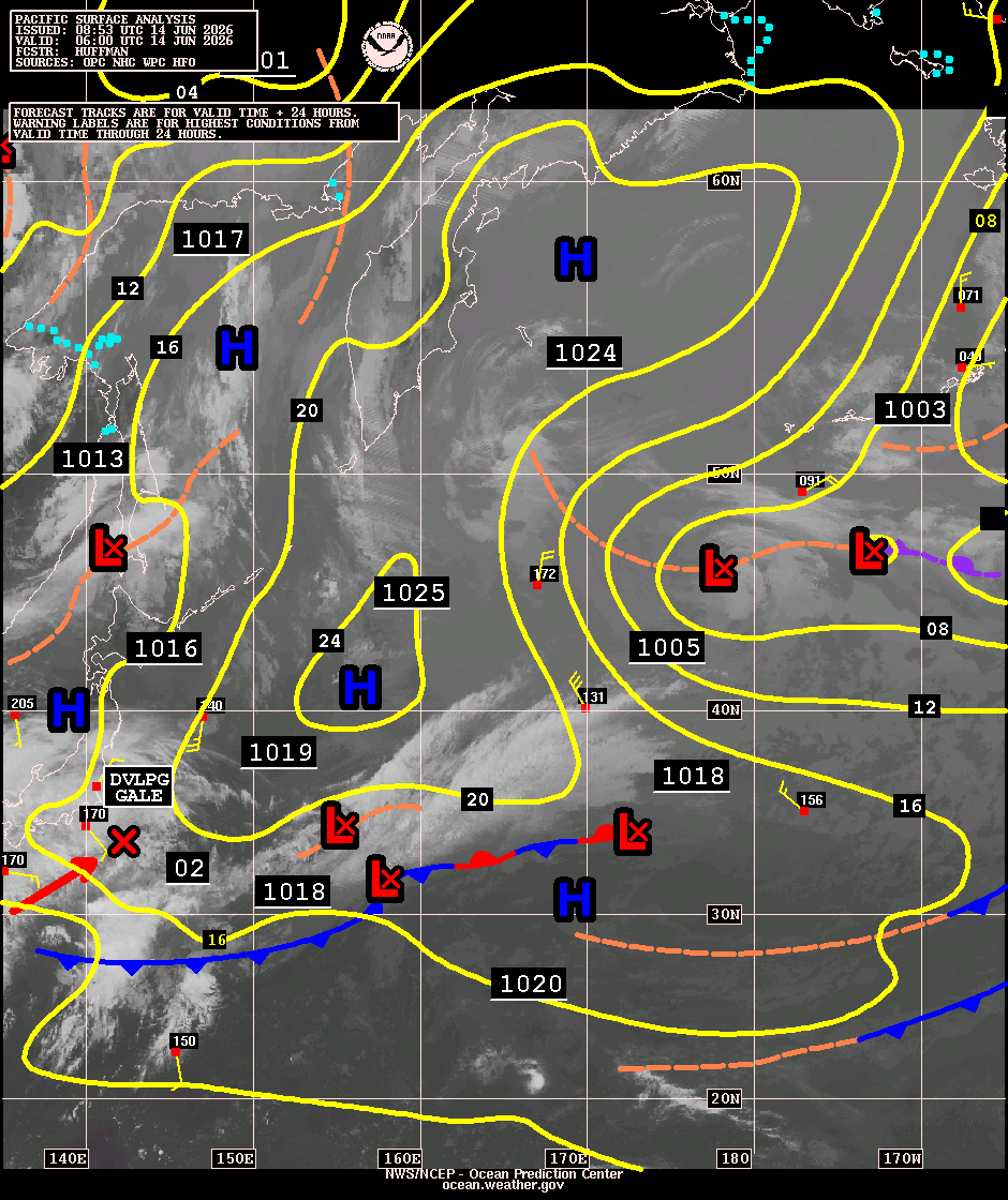 West Pacific Surface Analysis with Satellite Imagery