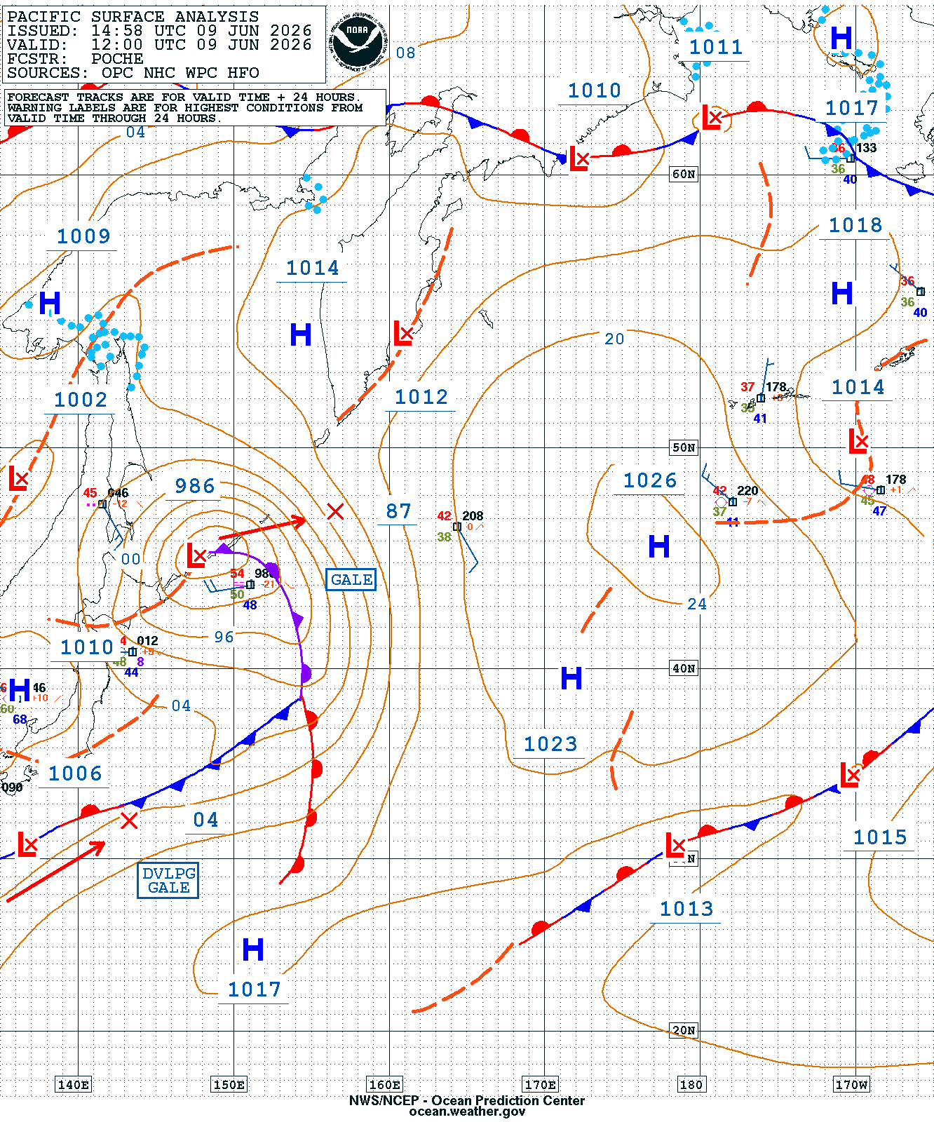 West Pacific Surface Analysis