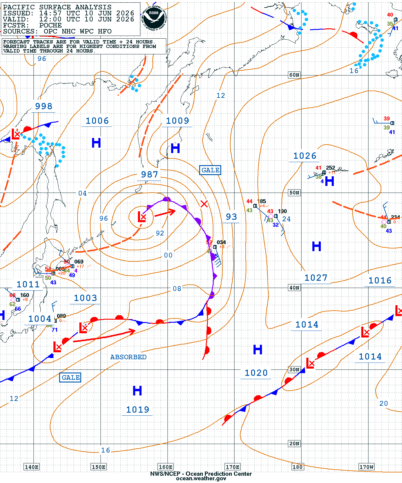 West Pacific Surface Analysis