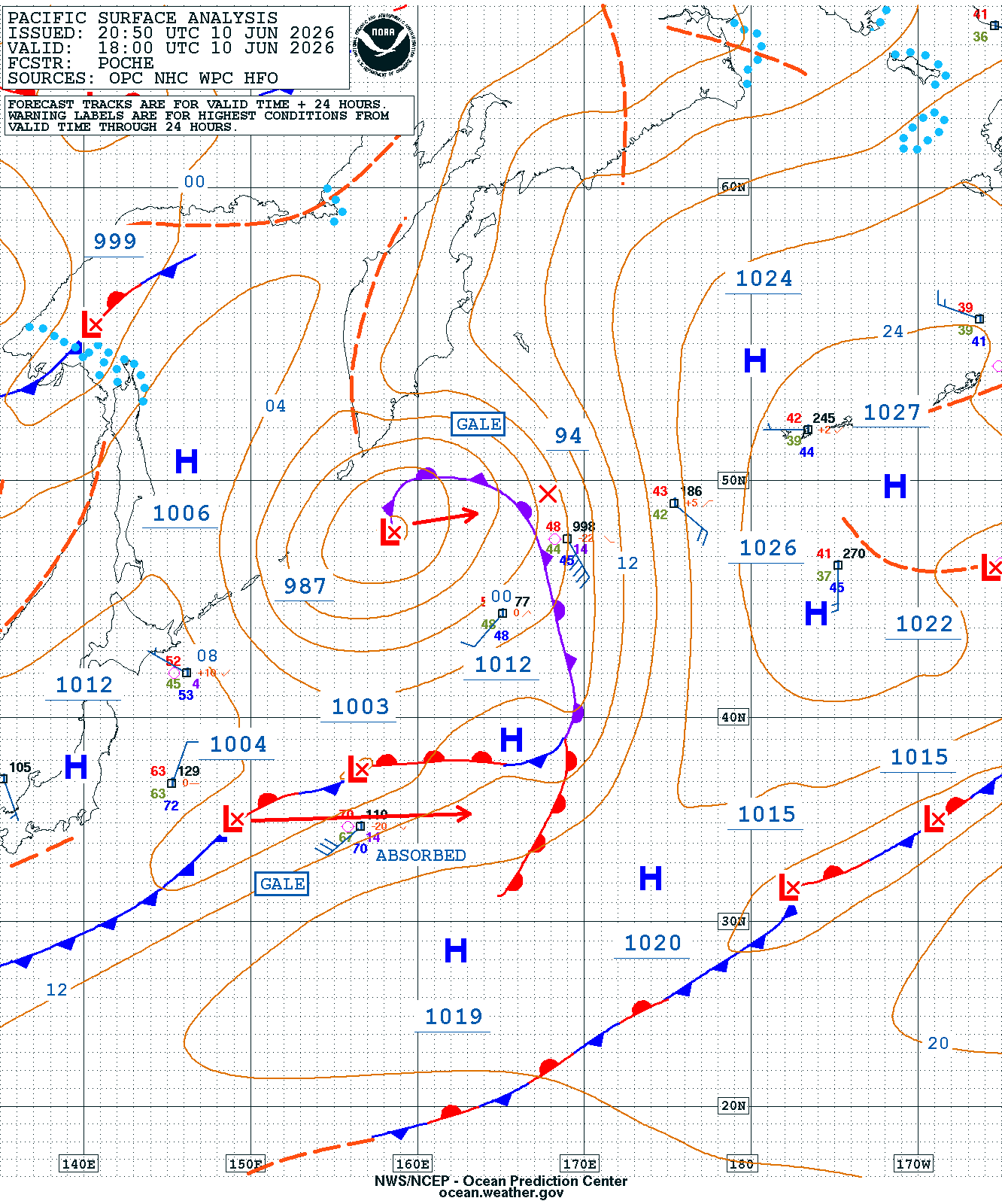 West Pacific Surface Analysis