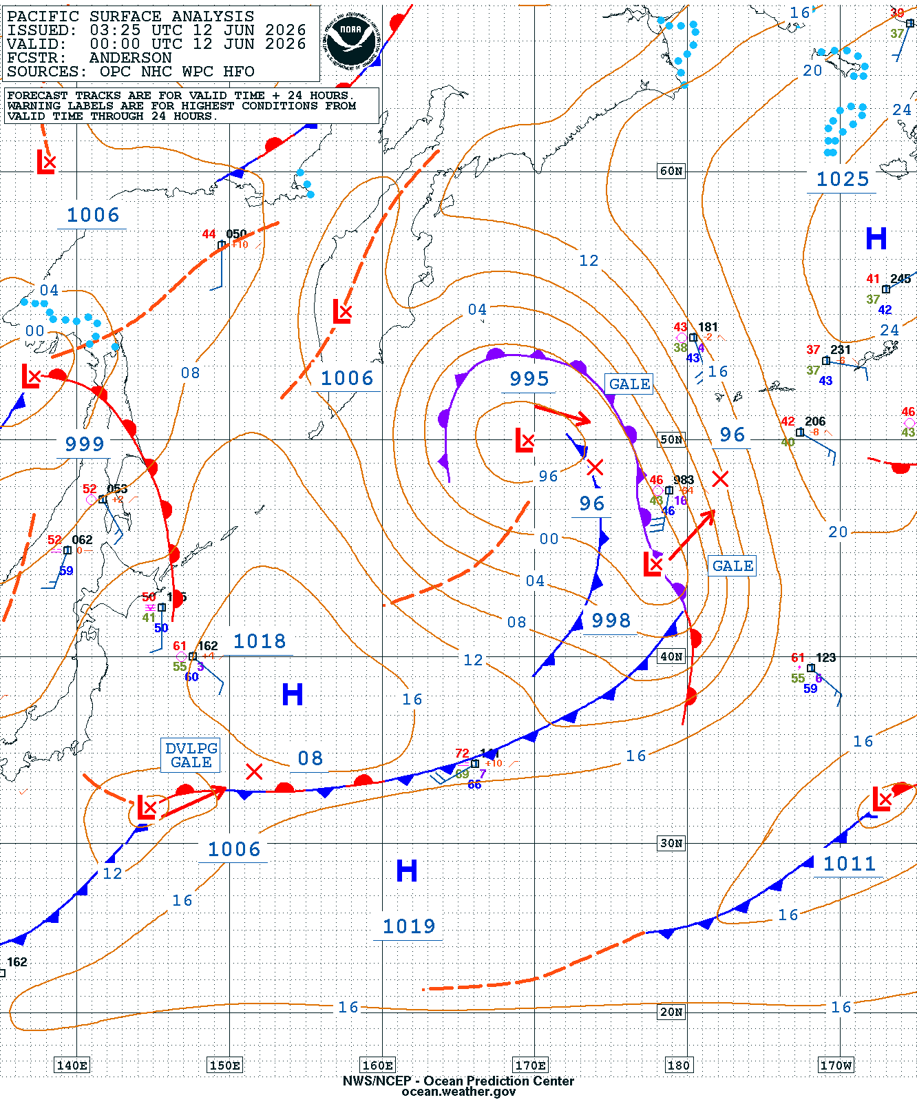 West Pacific Surface Analysis