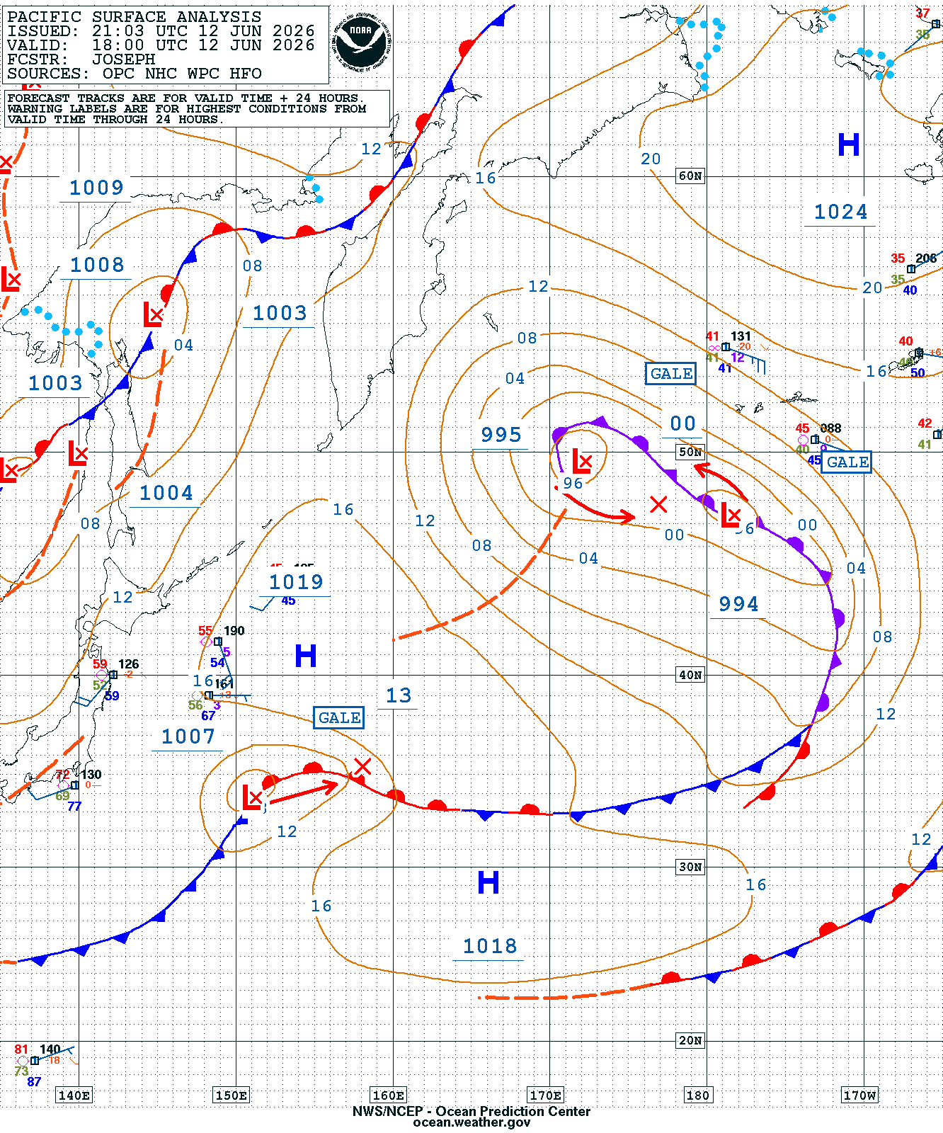 West Pacific Surface Analysis