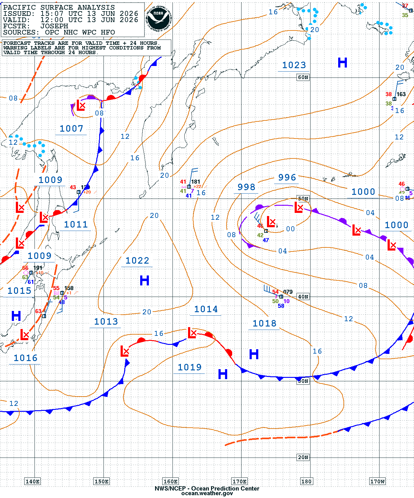 West Pacific Surface Analysis