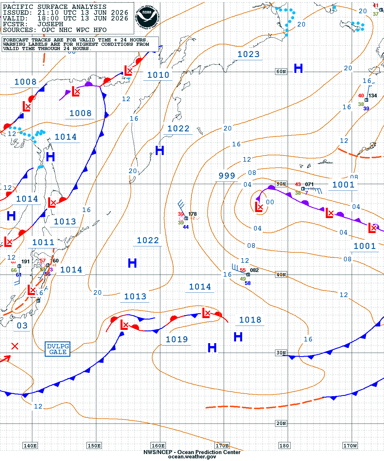 West Pacific Surface Analysis