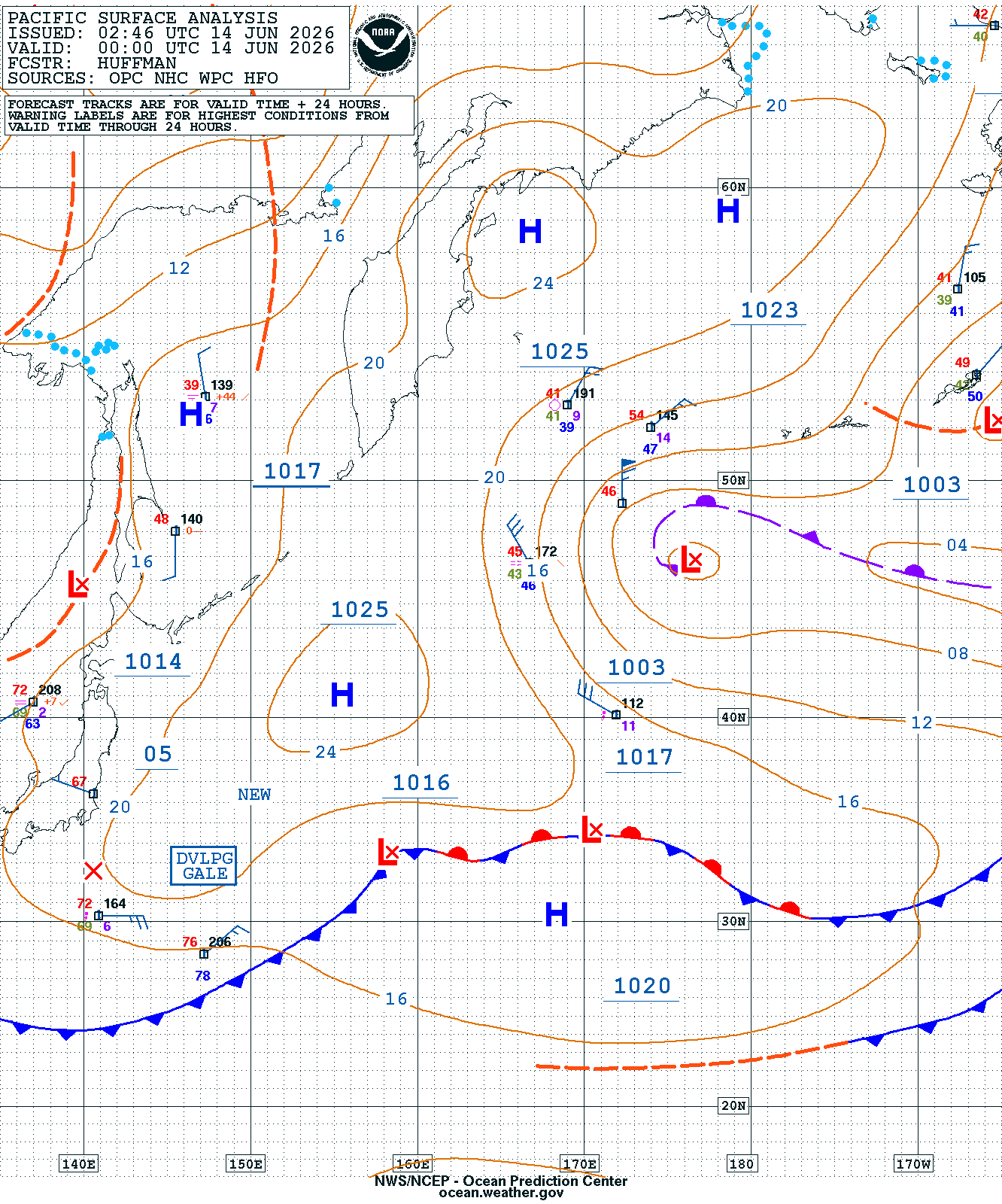 West Pacific Surface Analysis
