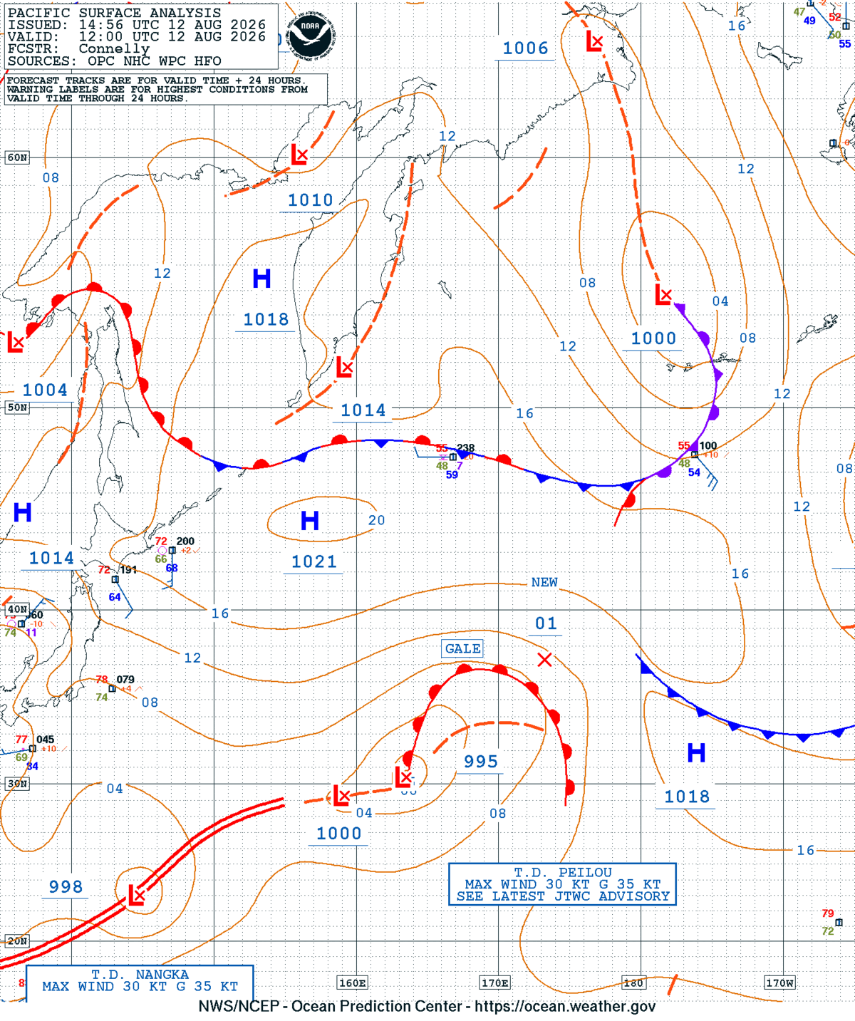 West Pacific Surface Analysis
