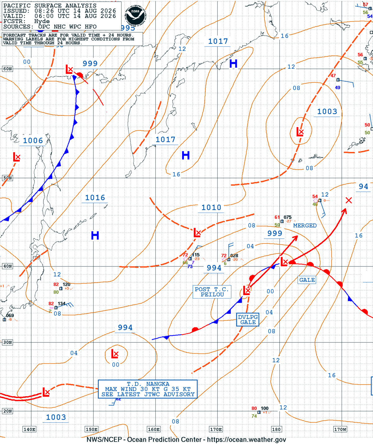 West Pacific Surface Analysis