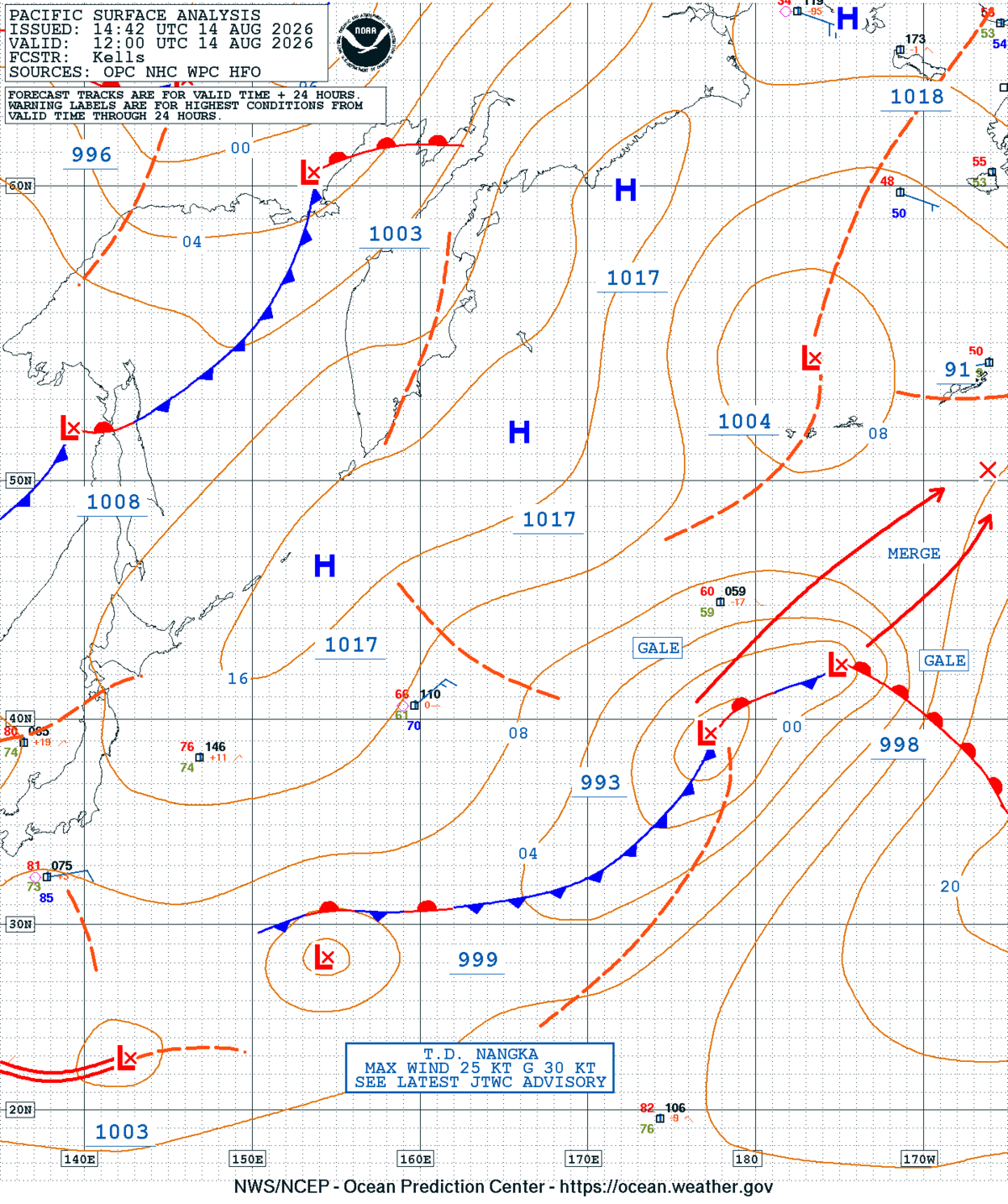 West Pacific Surface Analysis