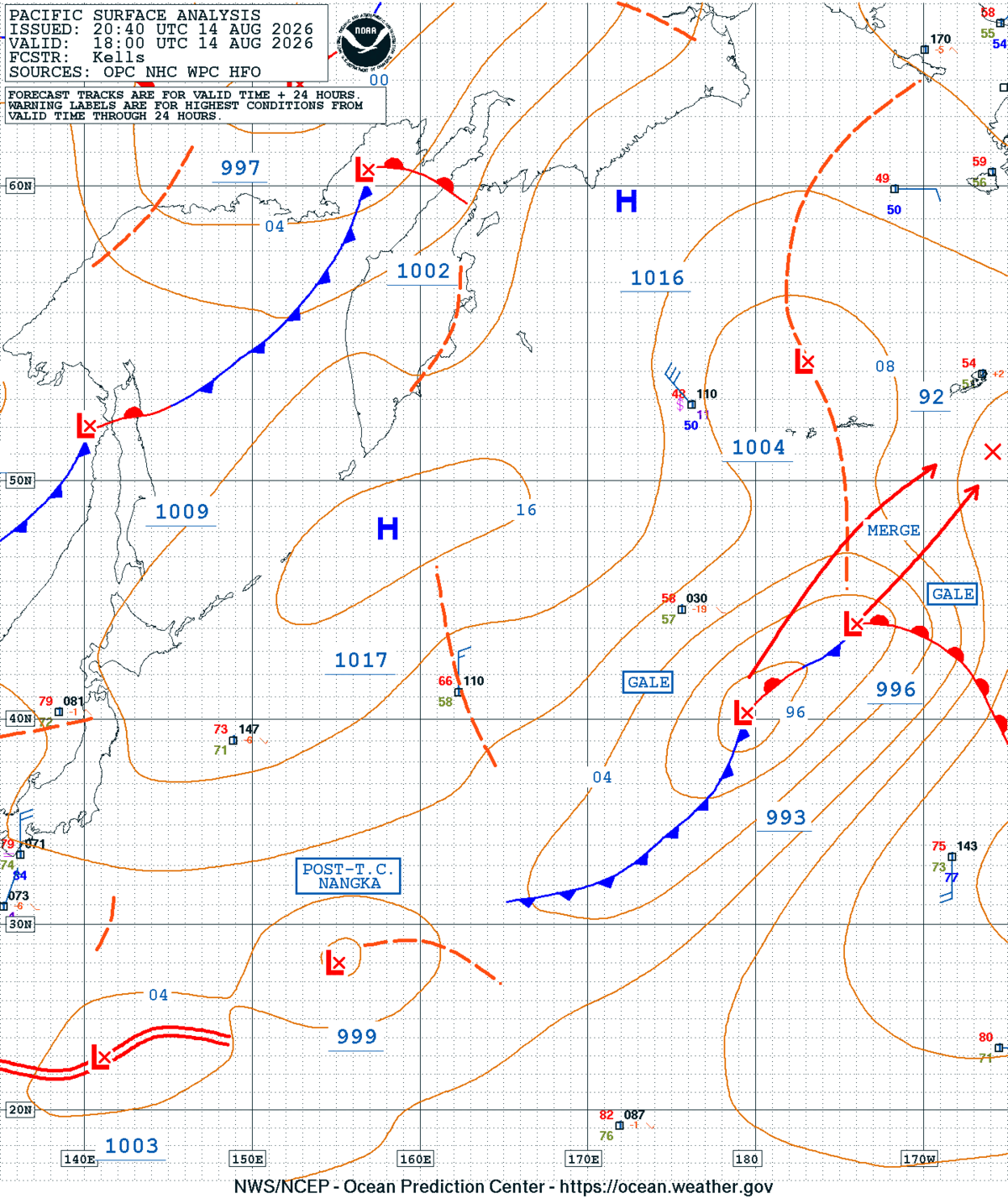 West Pacific Surface Analysis