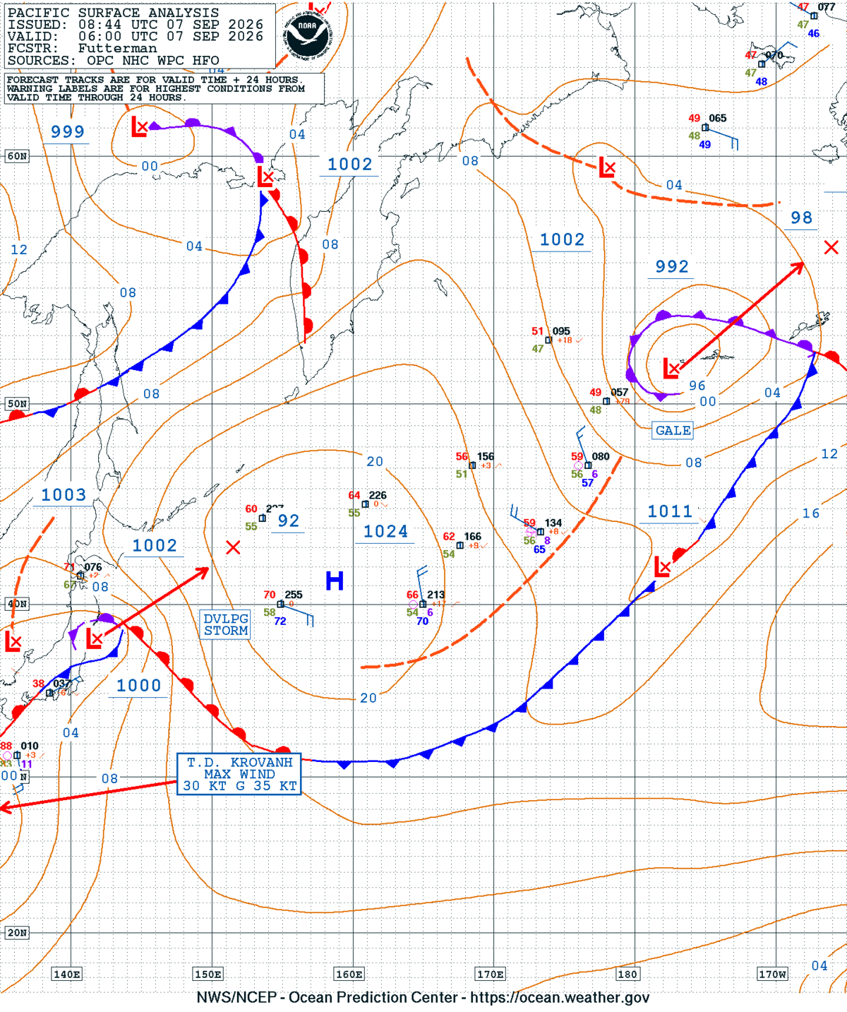 West Pacific Surface Analysis
