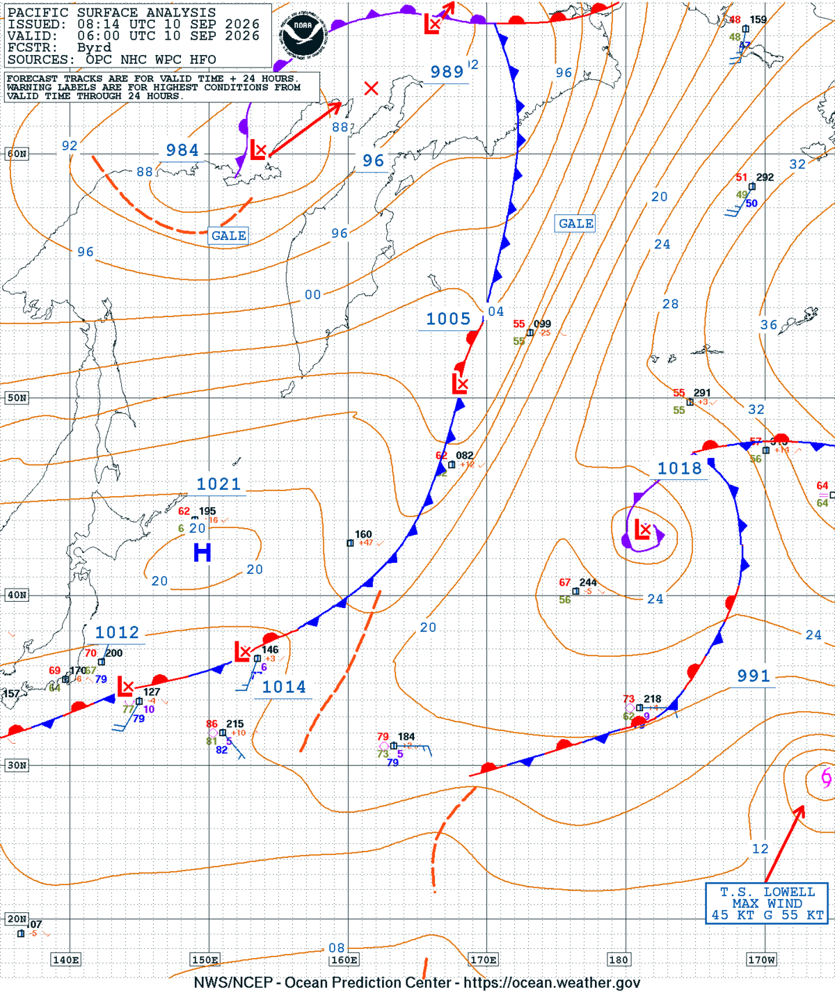 West Pacific Surface Analysis