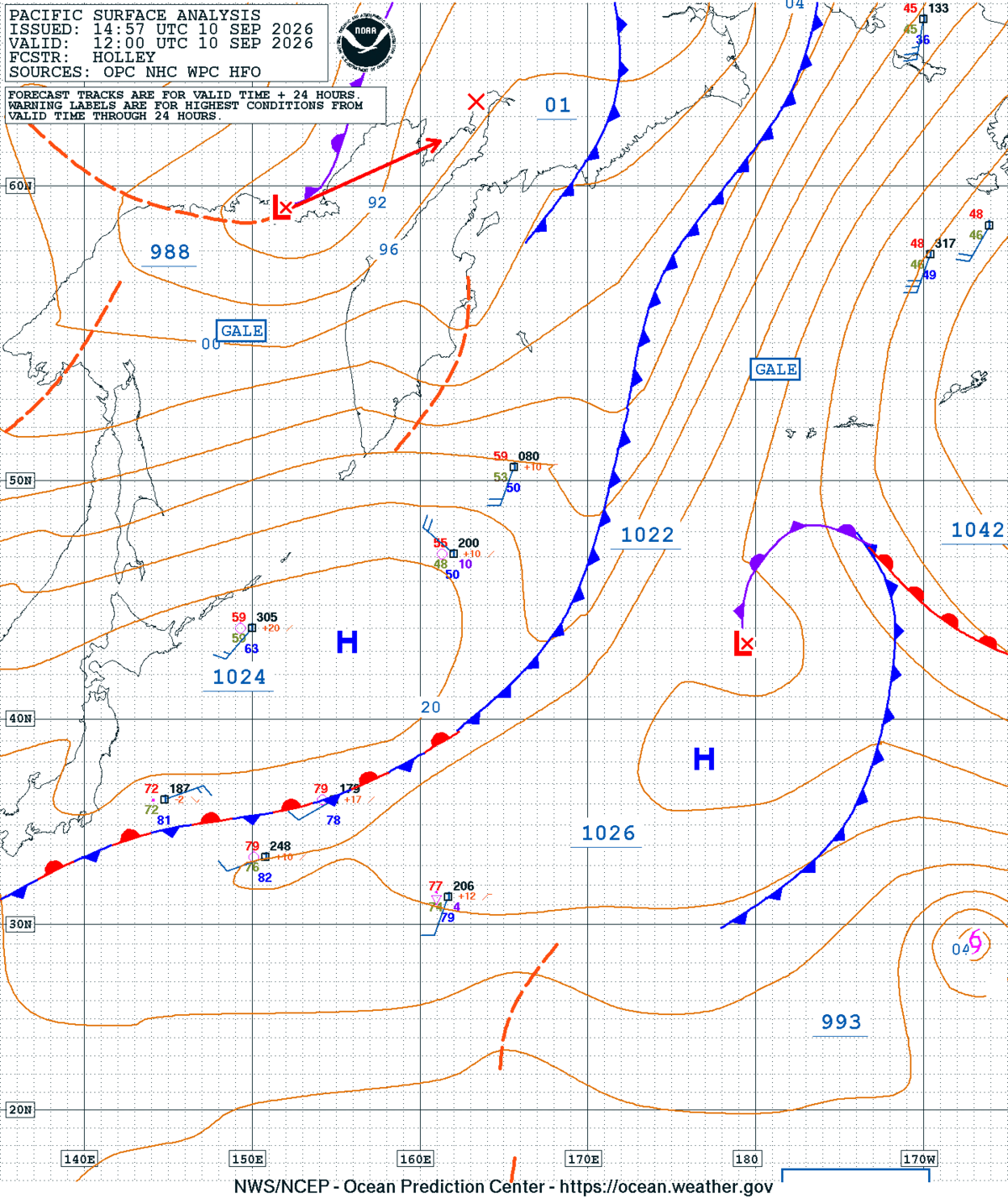 West Pacific Surface Analysis
