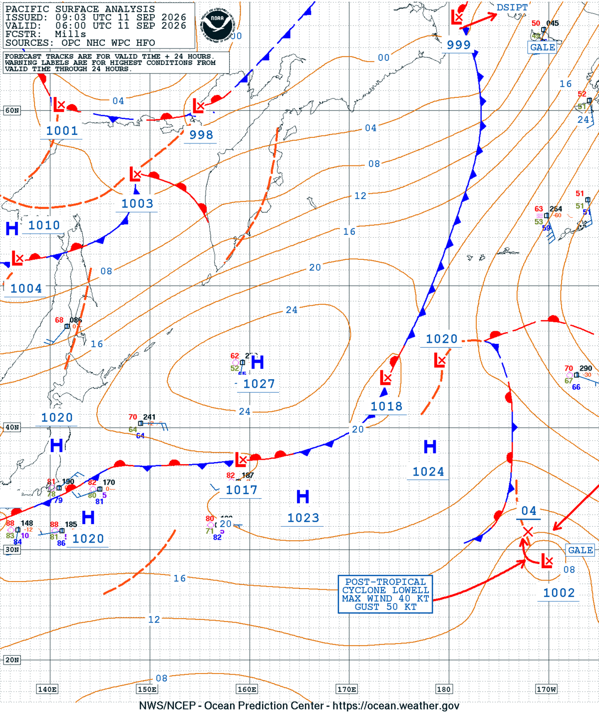 West Pacific Surface Analysis