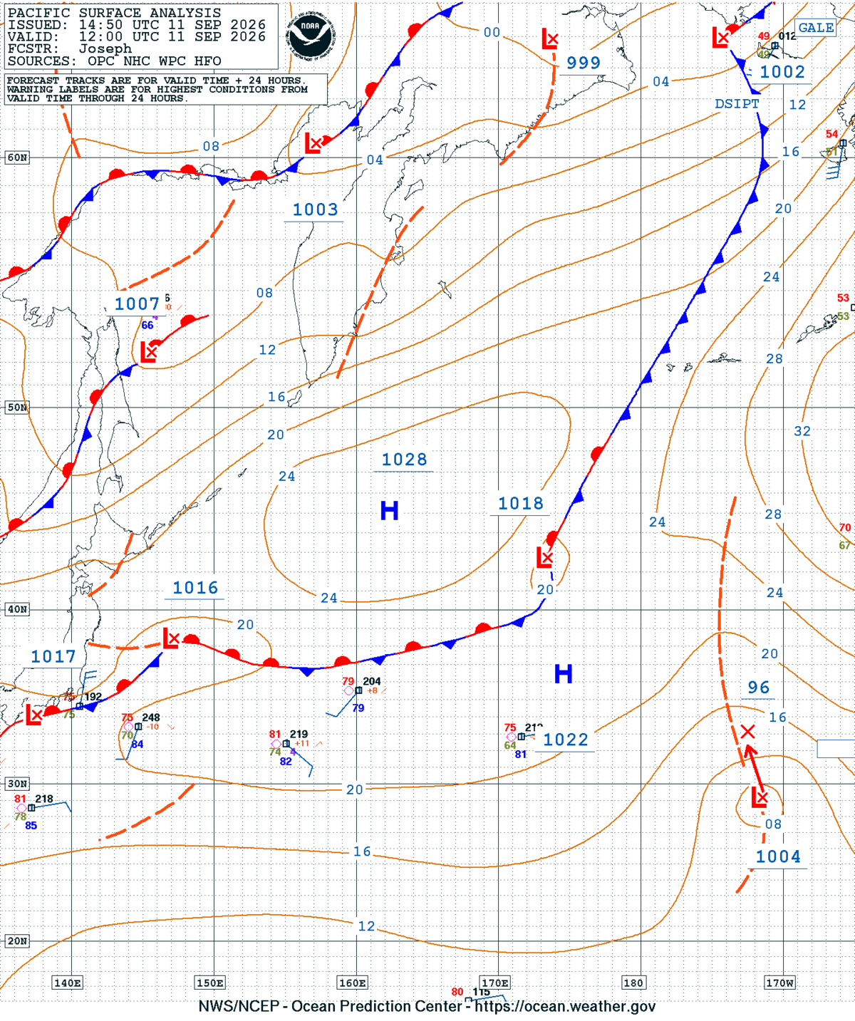 West Pacific Surface Analysis