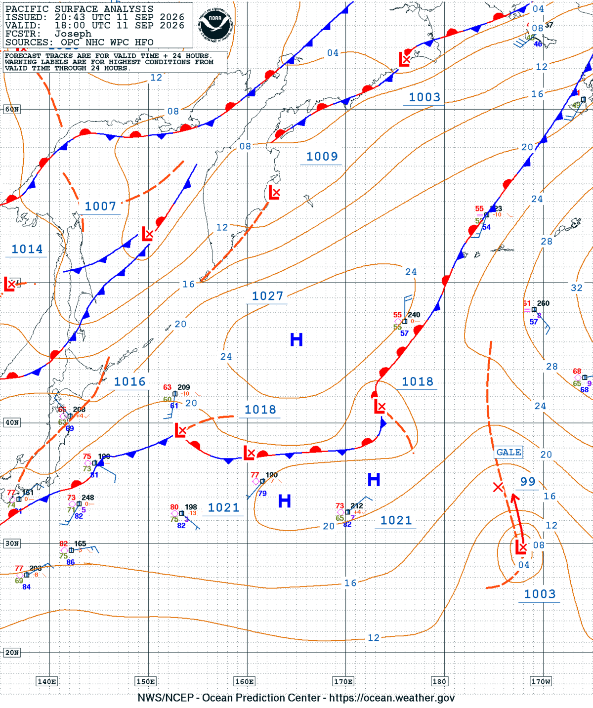 West Pacific Surface Analysis