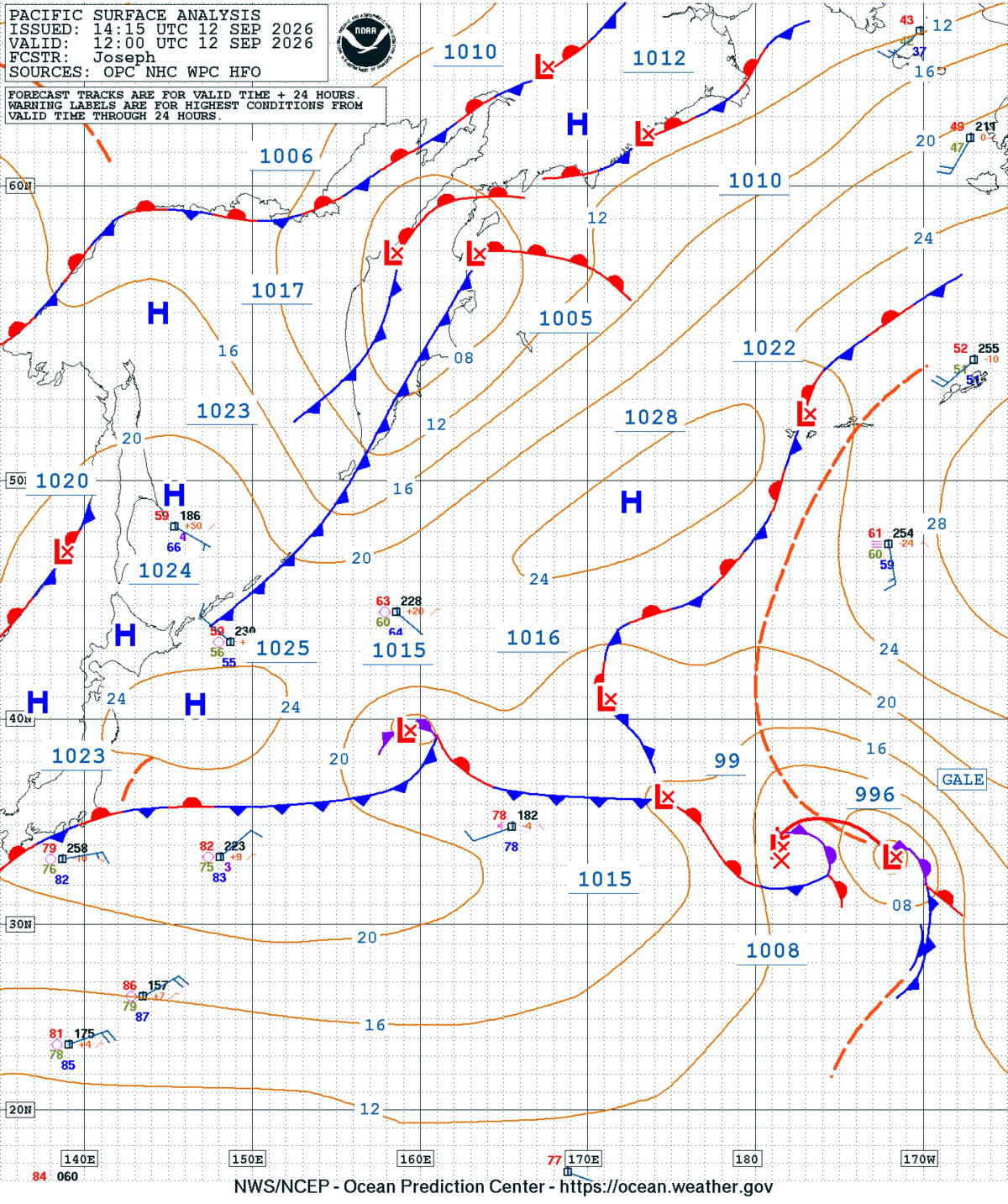 West Pacific Surface Analysis