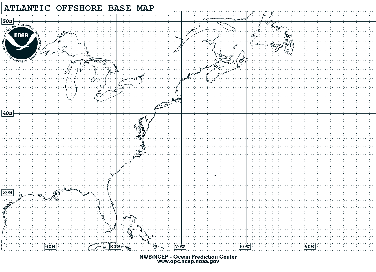 Atlantic Offshore blank base map