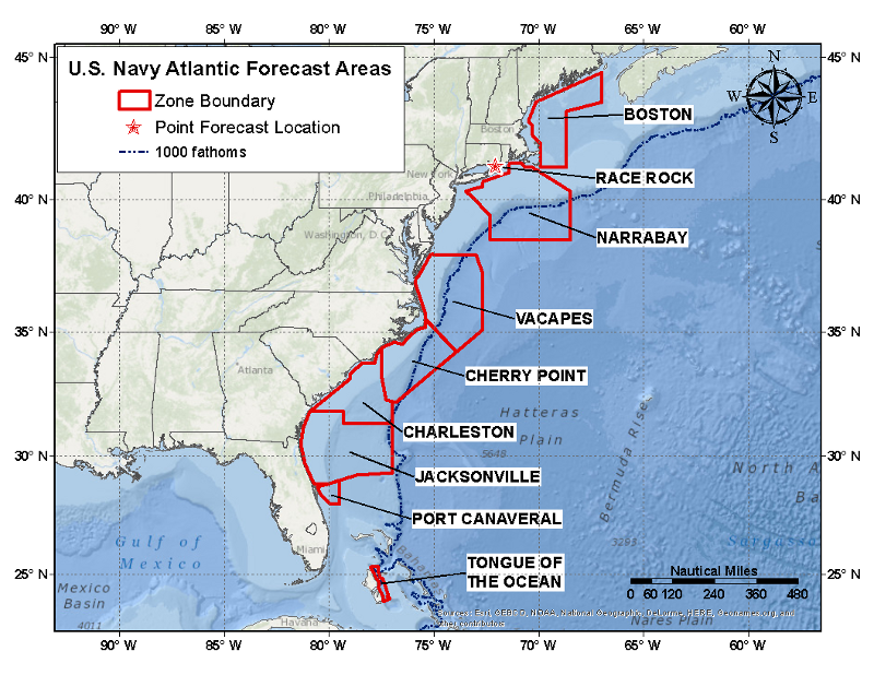 Atlantic Navy Chart