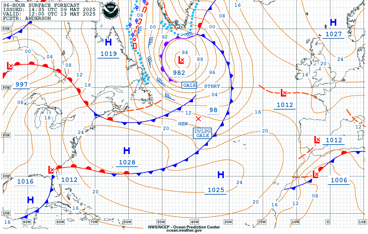 Atlantic Ocean Weather Radar Map 