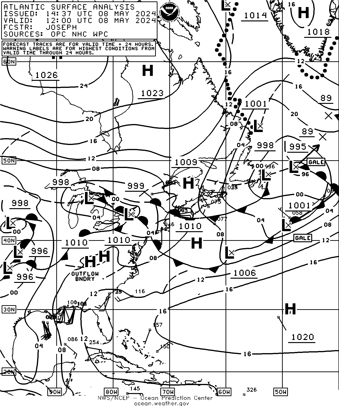 Image of Atlantic Surface Analysis