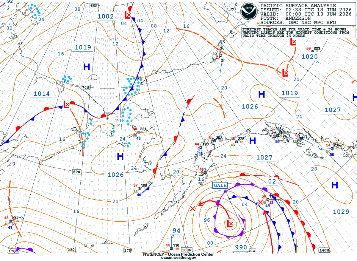 Alaska/Arctic Surface Analysis