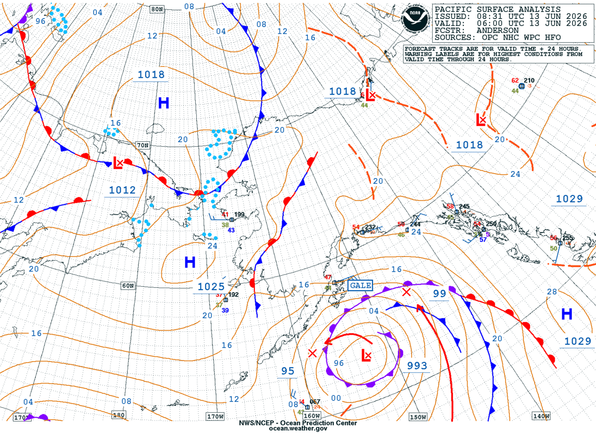 Alaska/Arctic Surface Analysis
