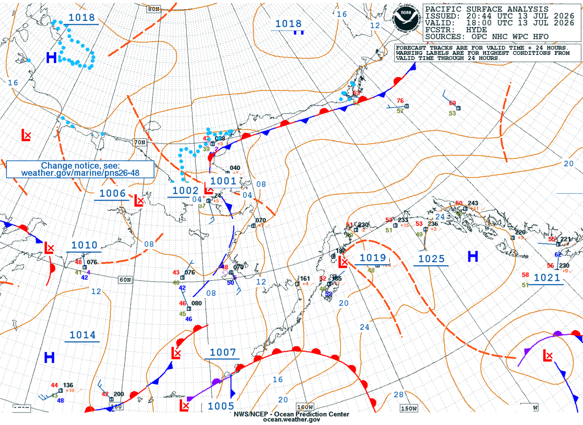 Alaska/Arctic Surface Analysis